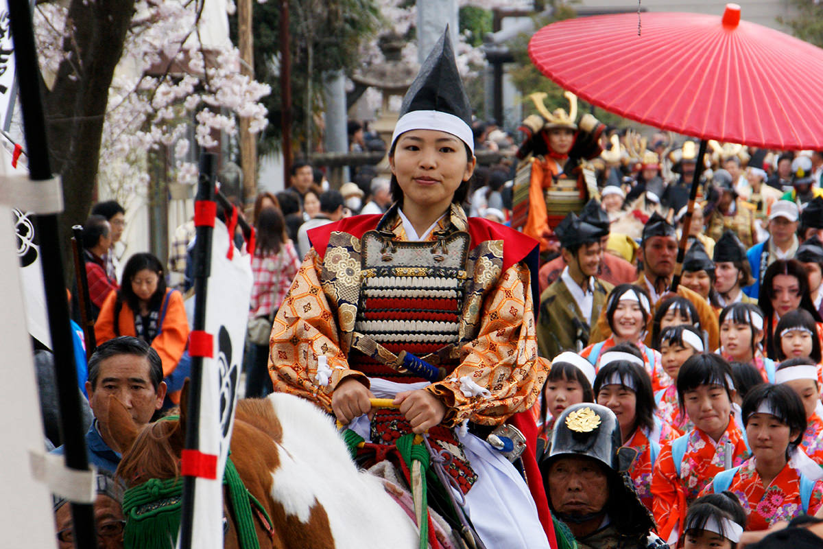 เทศกาลดอกซากุระโอบาตะ ชุมชนรอบปราสาท