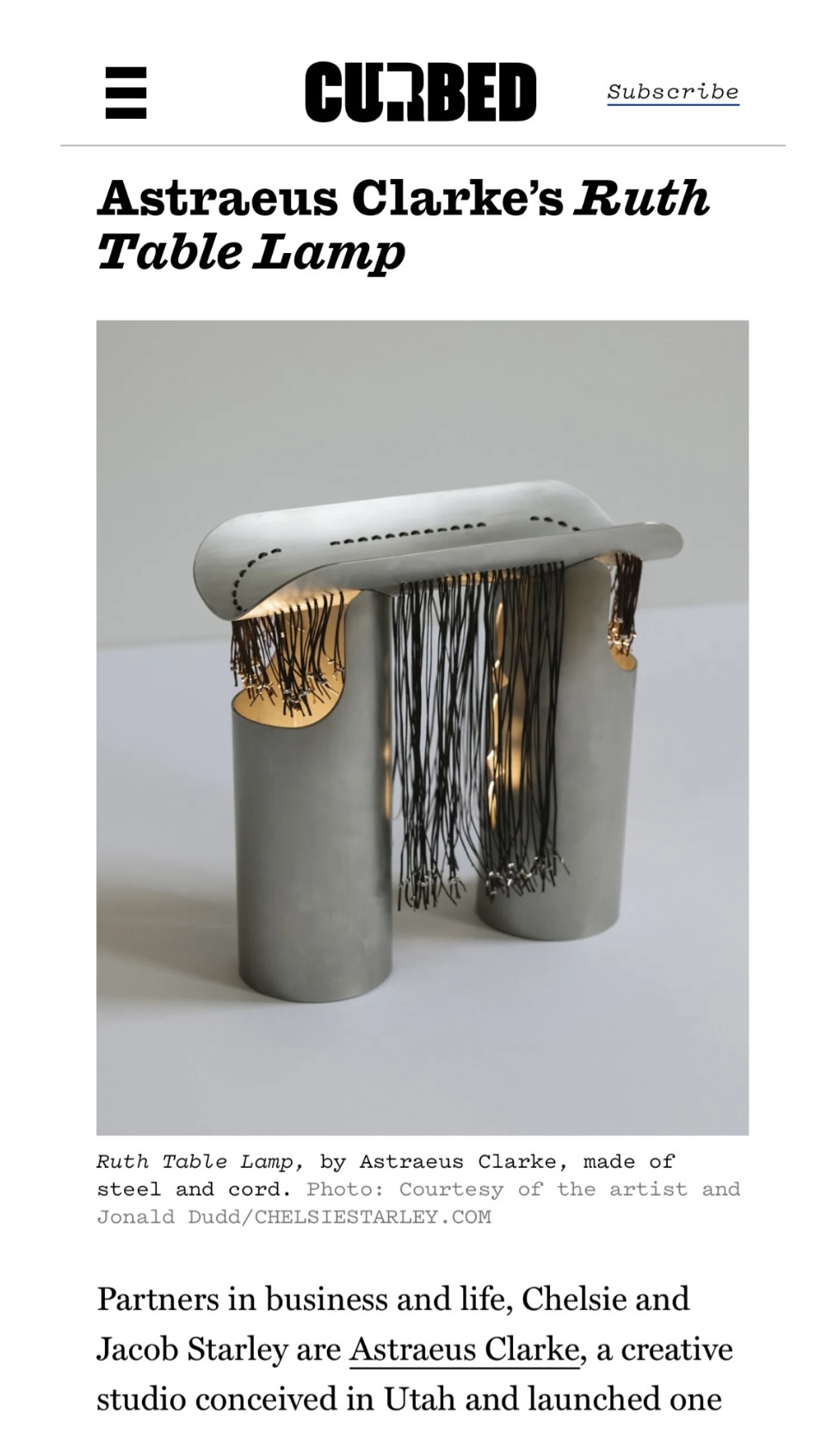 Curbed - Ruth Table Lamp