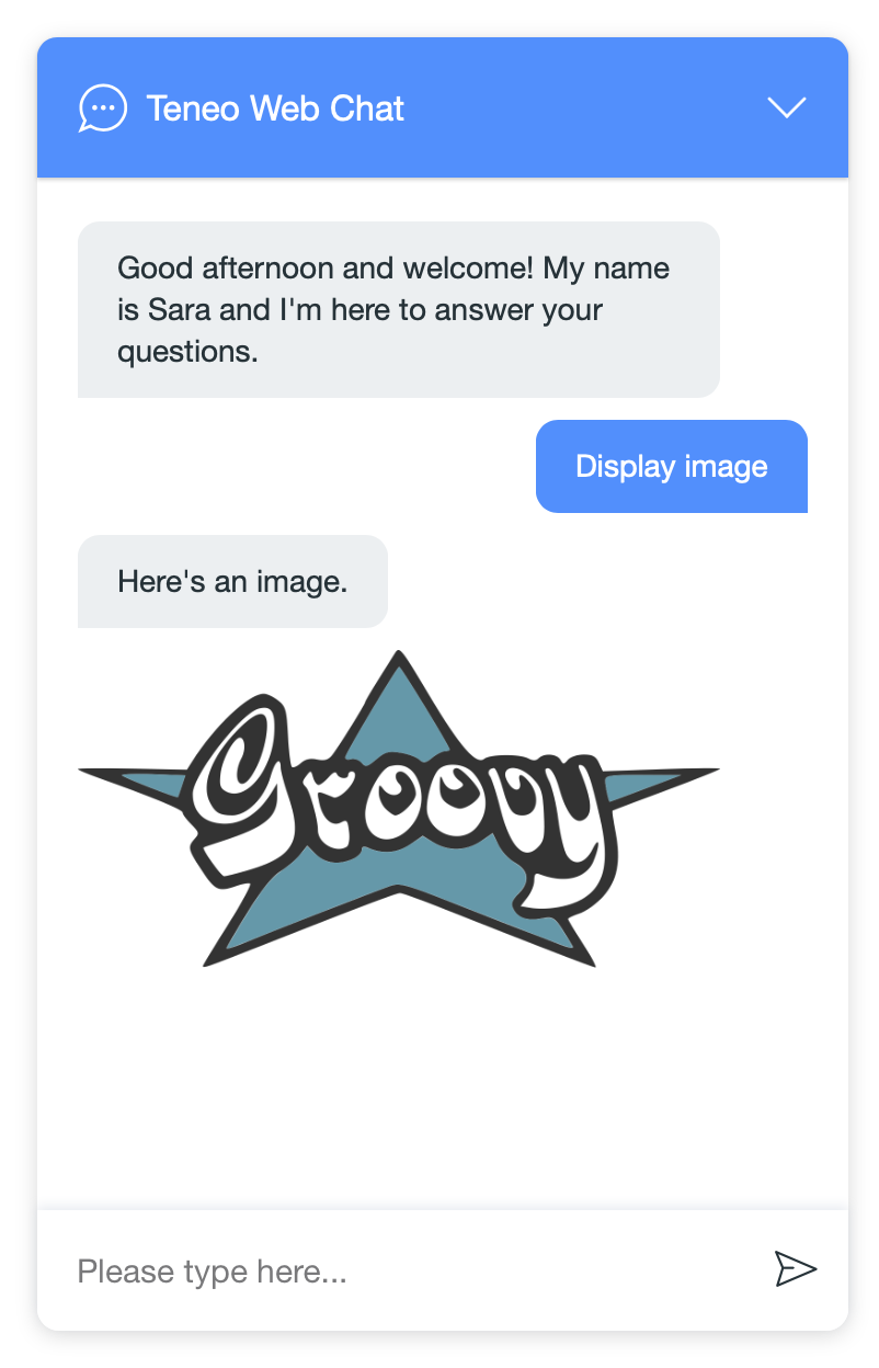 Teneo Web Chat - Image