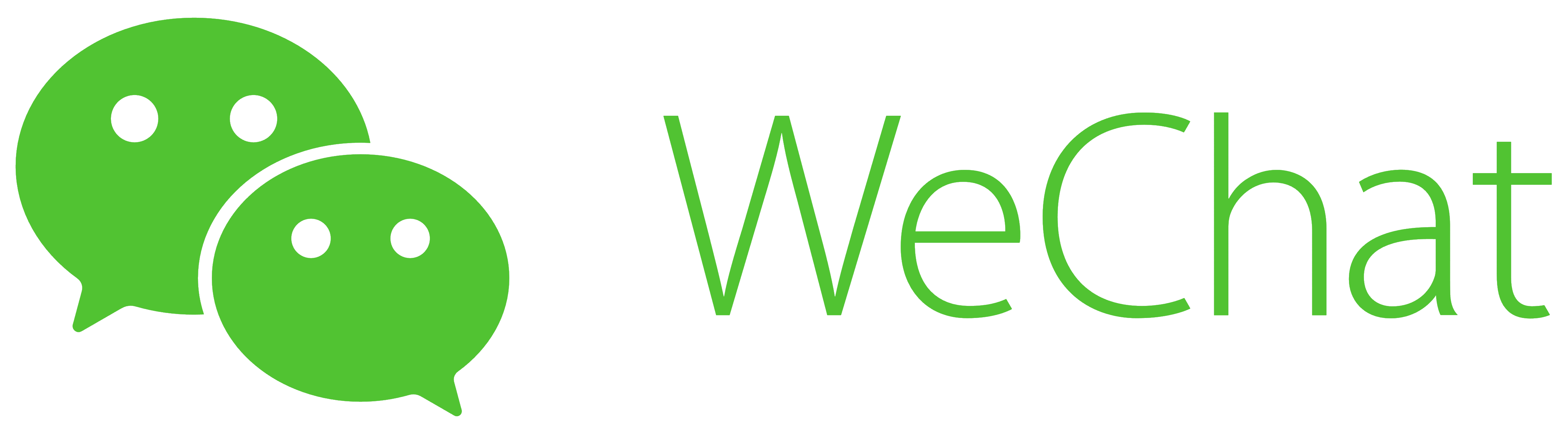 WeChat logo wordmark