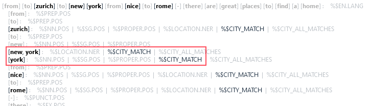annotating multiple possibilities city match