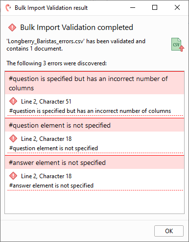 Build - Use Bulk Import: 3-errors