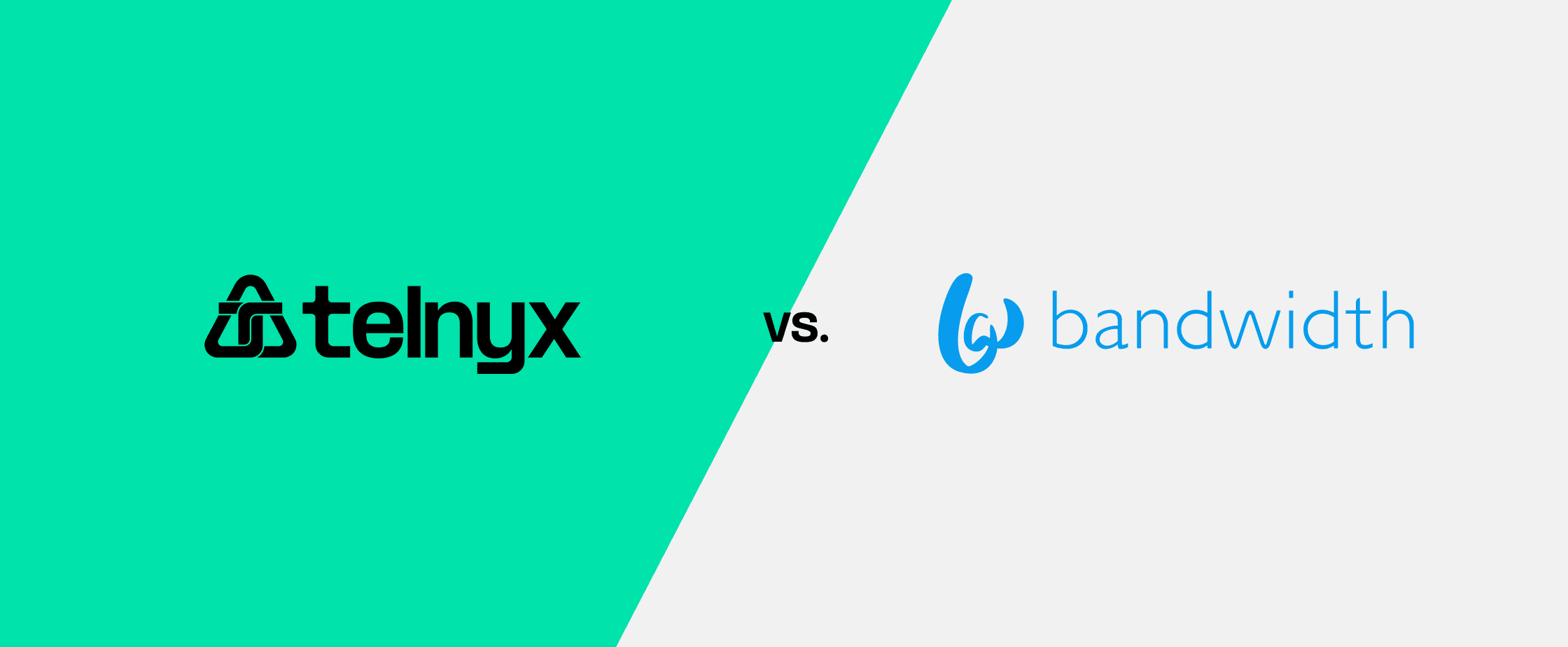 Telnyx and Bandwidth logos
