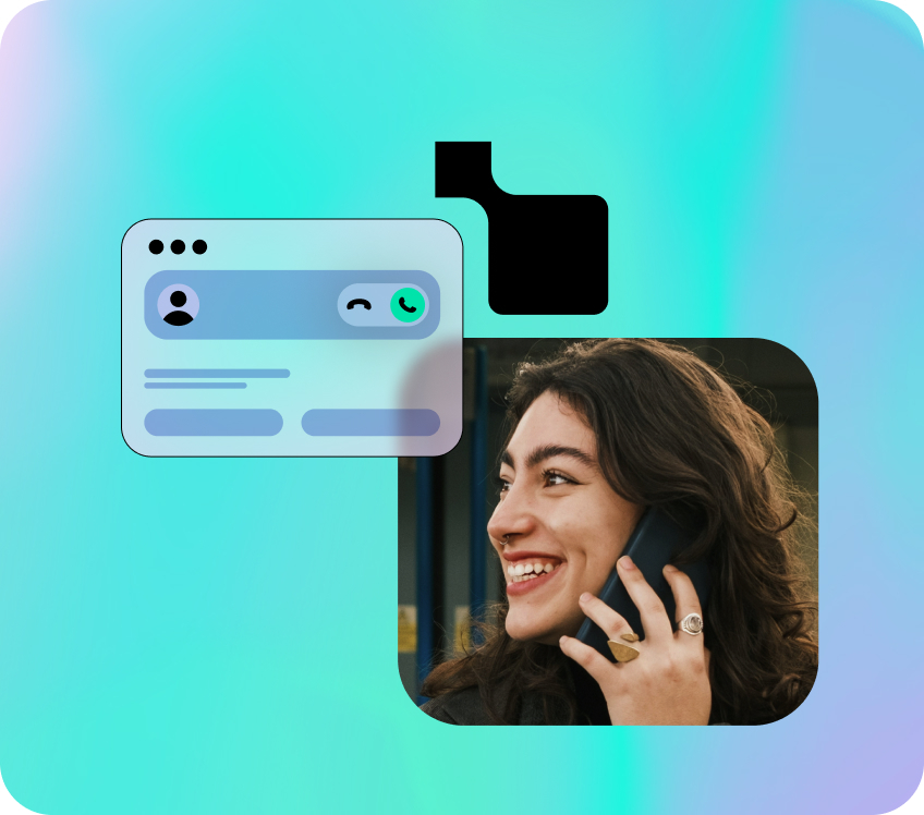 Man using voice api
