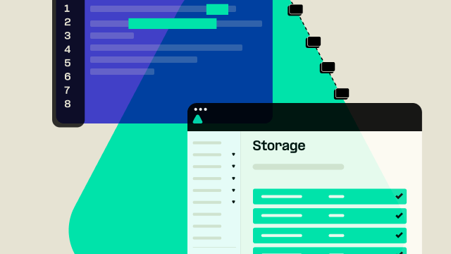 Cloud storage graphic