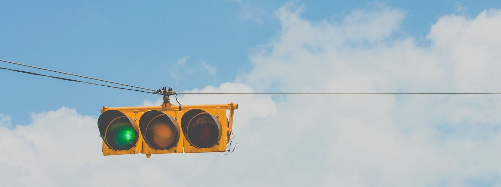 A set of traffic lights