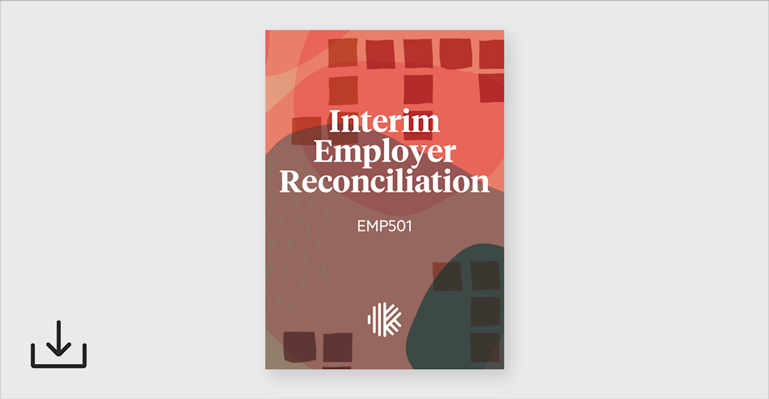 Emp501 Form.pdf Interim Employer Reconciliation (EMP501) | Karbon Template Library