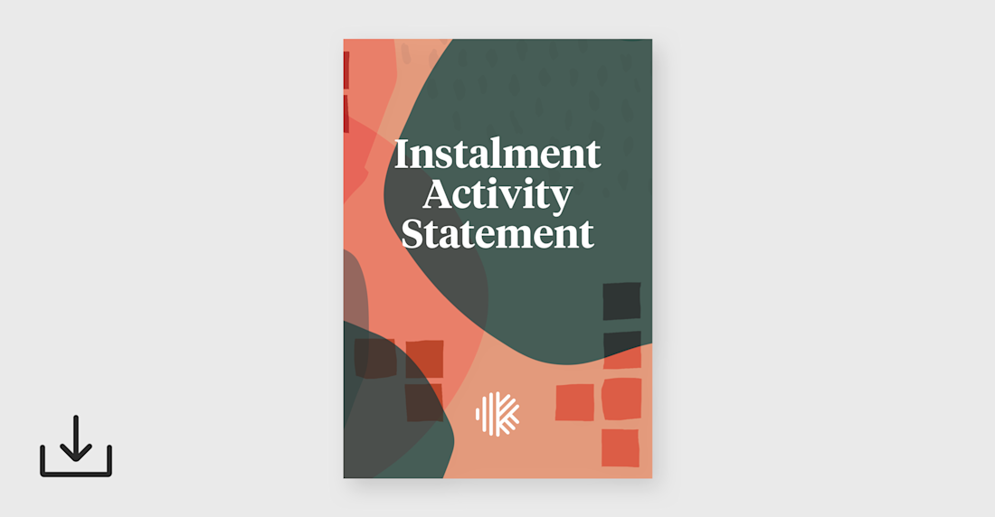 Instalment Activity Statement | Karbon Template Library