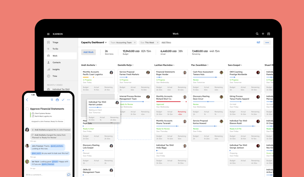 Webinar 20220428 Obtaining visibility across your distributed team with Karbon