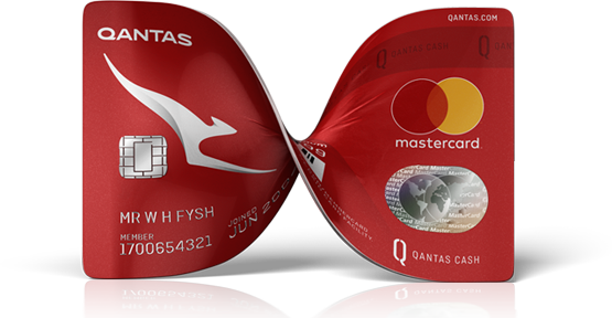 Qantas cash bow card