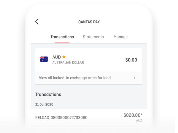 Qantas Pay use mobile