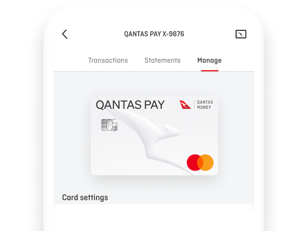 Qantas Pay manage mobile