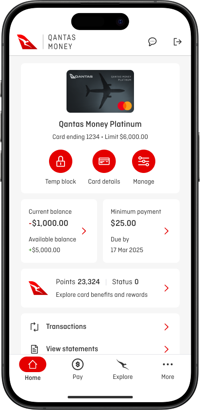 Feature app home