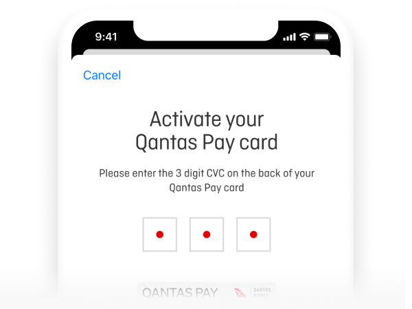Qantas Pay Activate mobile