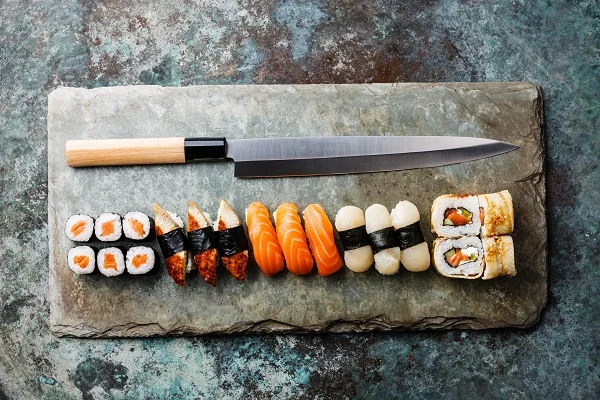 Japanese sushi knives