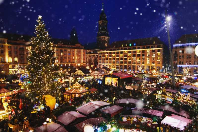 Der Dresdner Weihnachtsmarkt (Quelle: Shutterstock)
