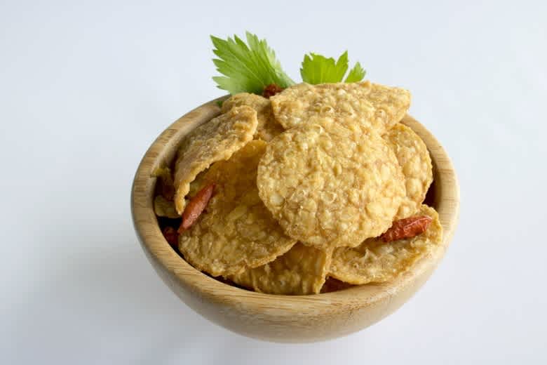 Bowl of Tempeh chips