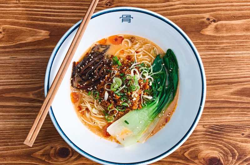 Bowl of ramen from Tonkotsu in London