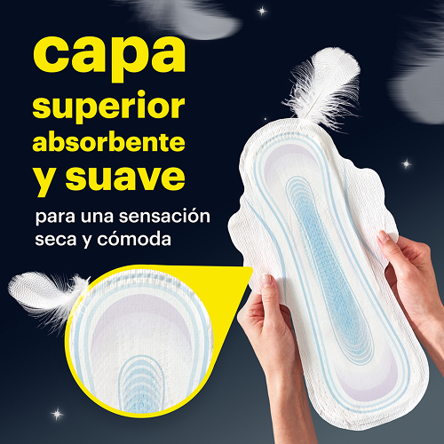 Absorbe rapidamente y elimina el olor Cottonlike Noche