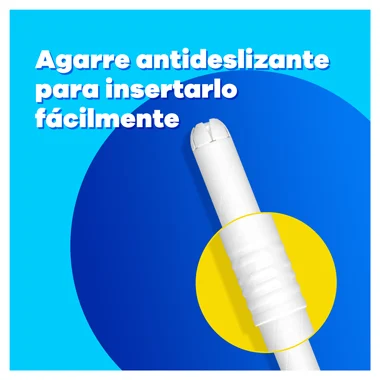Agarre antideslizante para insertario facilmente