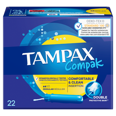 flexible Egipto agudo Tampones TAMPAX Compak Regular Con Aplicador | Evax & Tampax