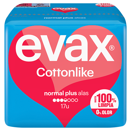 Evax Cottonlike Normal Plus Compresas con Alas Paquete