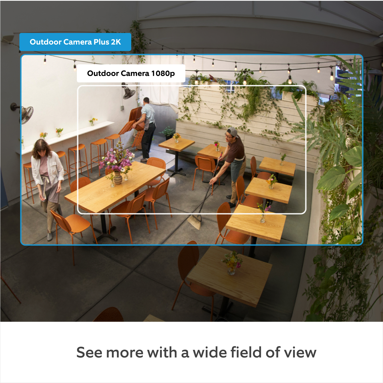 Outdoor Camera Plus with PoE Adapter (Featuring 2K Video with Ring Vision) -
