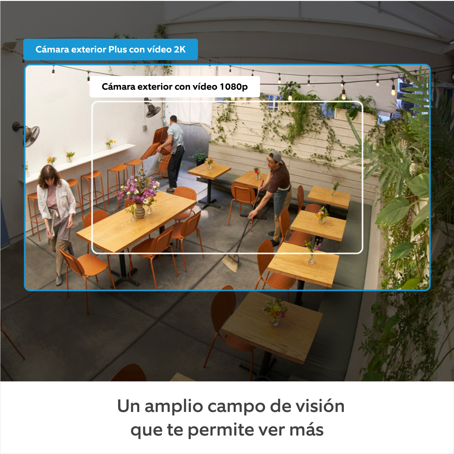 Cámara exterior Plus con adaptador PoE (Outdoor Camera Plus) -