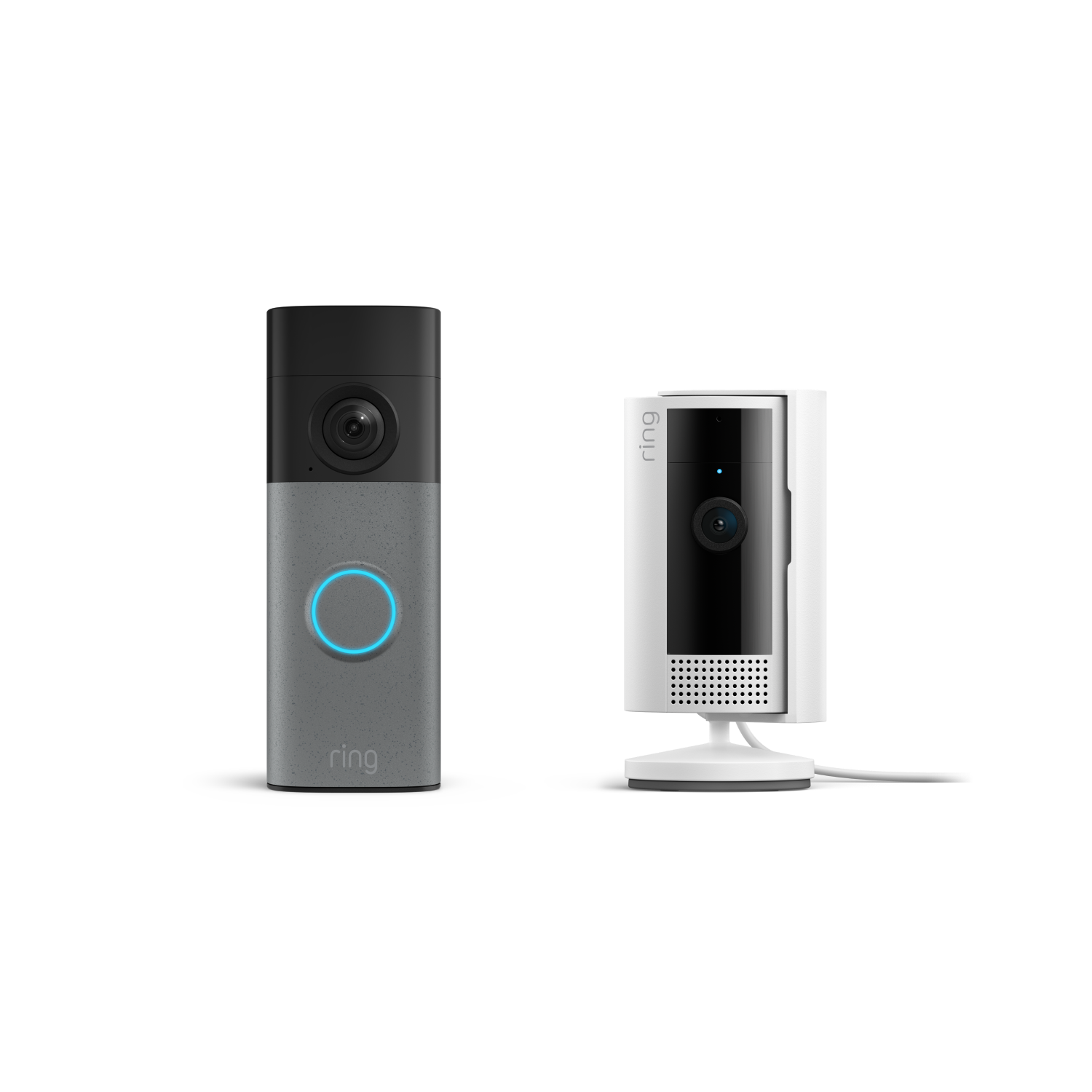 Akku-Videotürklingel neueste Gen. + Innenkamera 2. Gen. (for Battery Video Doorbell (2nd Gen))  - Grau gesprenkelt