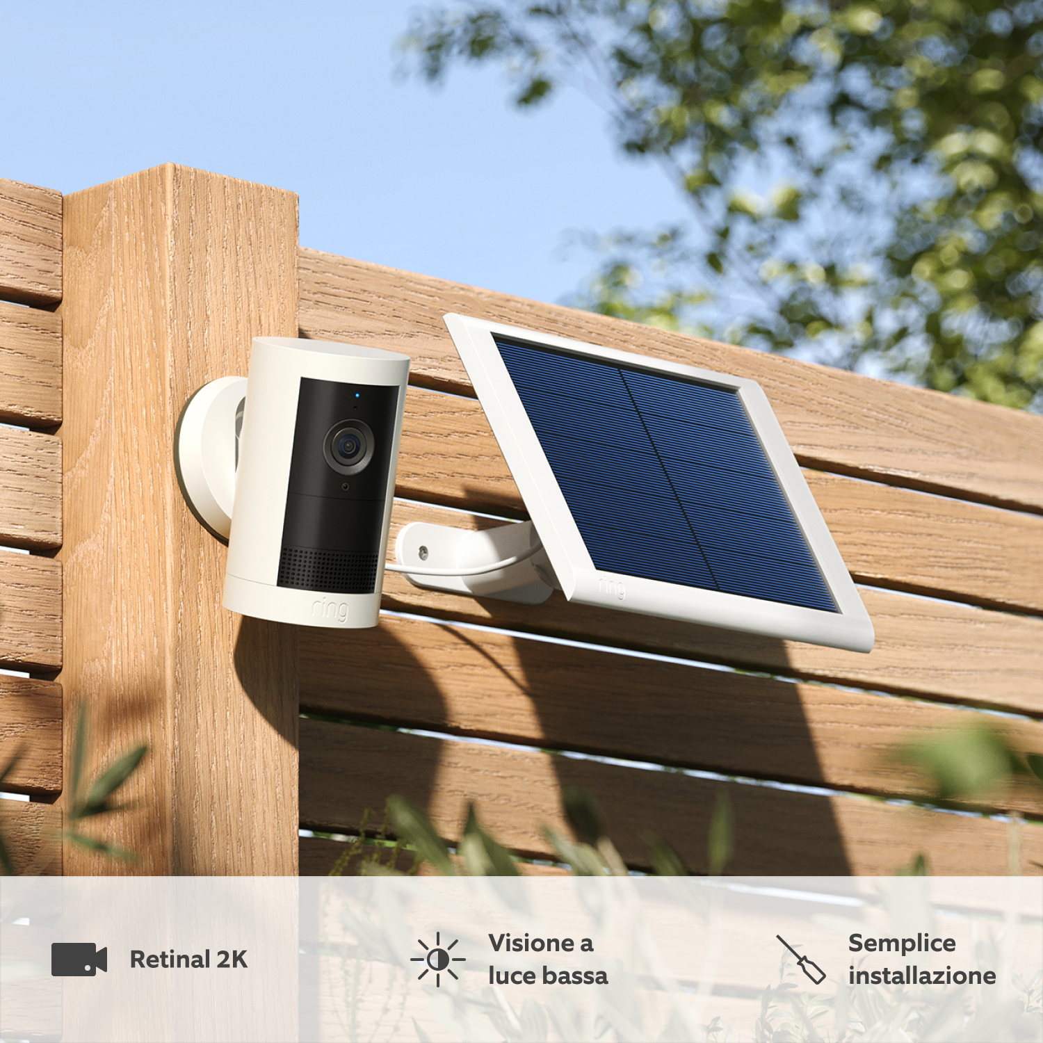 Videocamera esterna Plus a energia solare (Outdoor Camera Plus) - Videocamera esterna Plus a energia solare