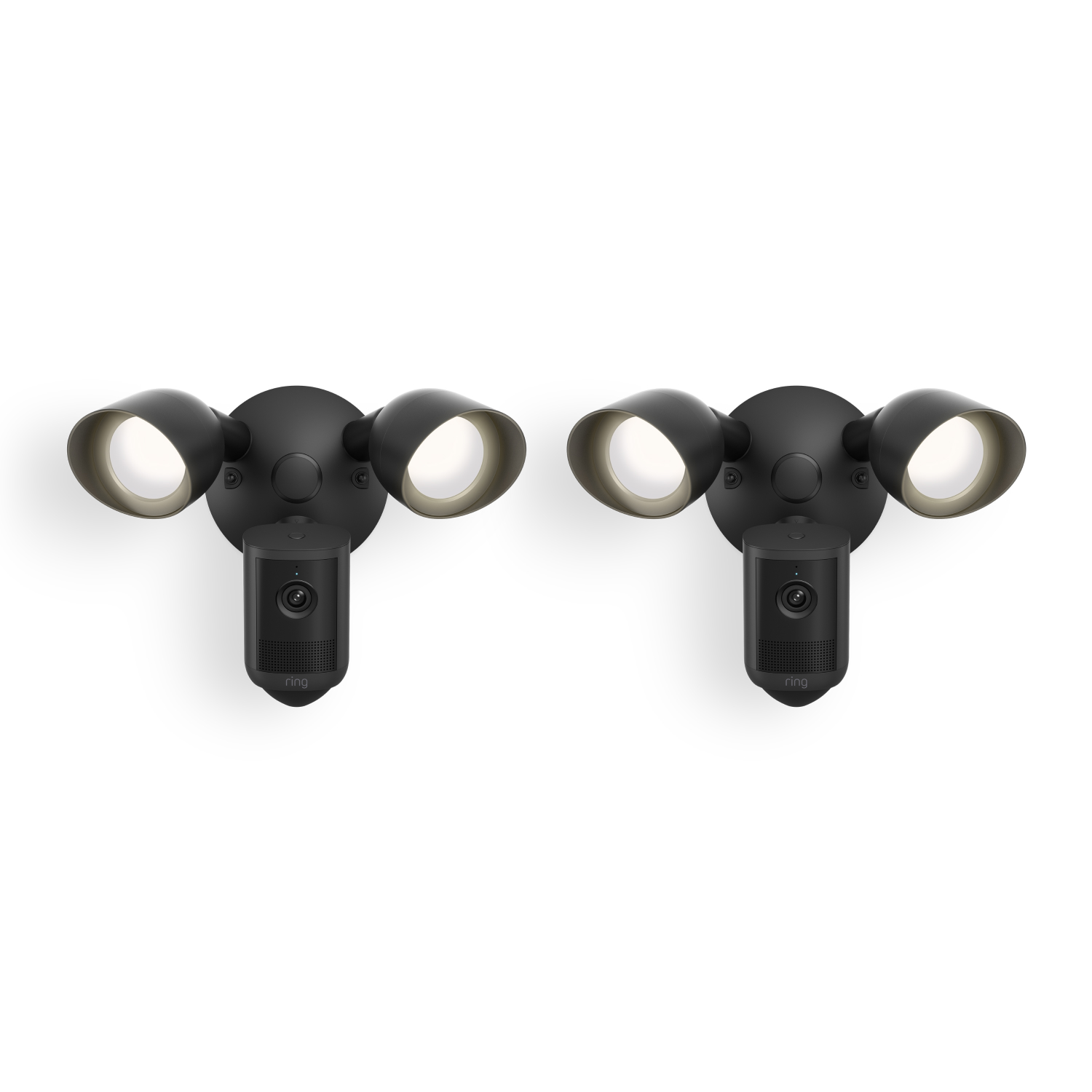 2-Pack Floodlight Camera 2K - Noir