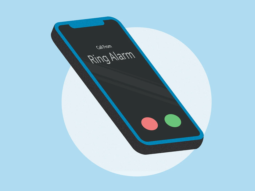 An illustation of a smarthphone with the message 