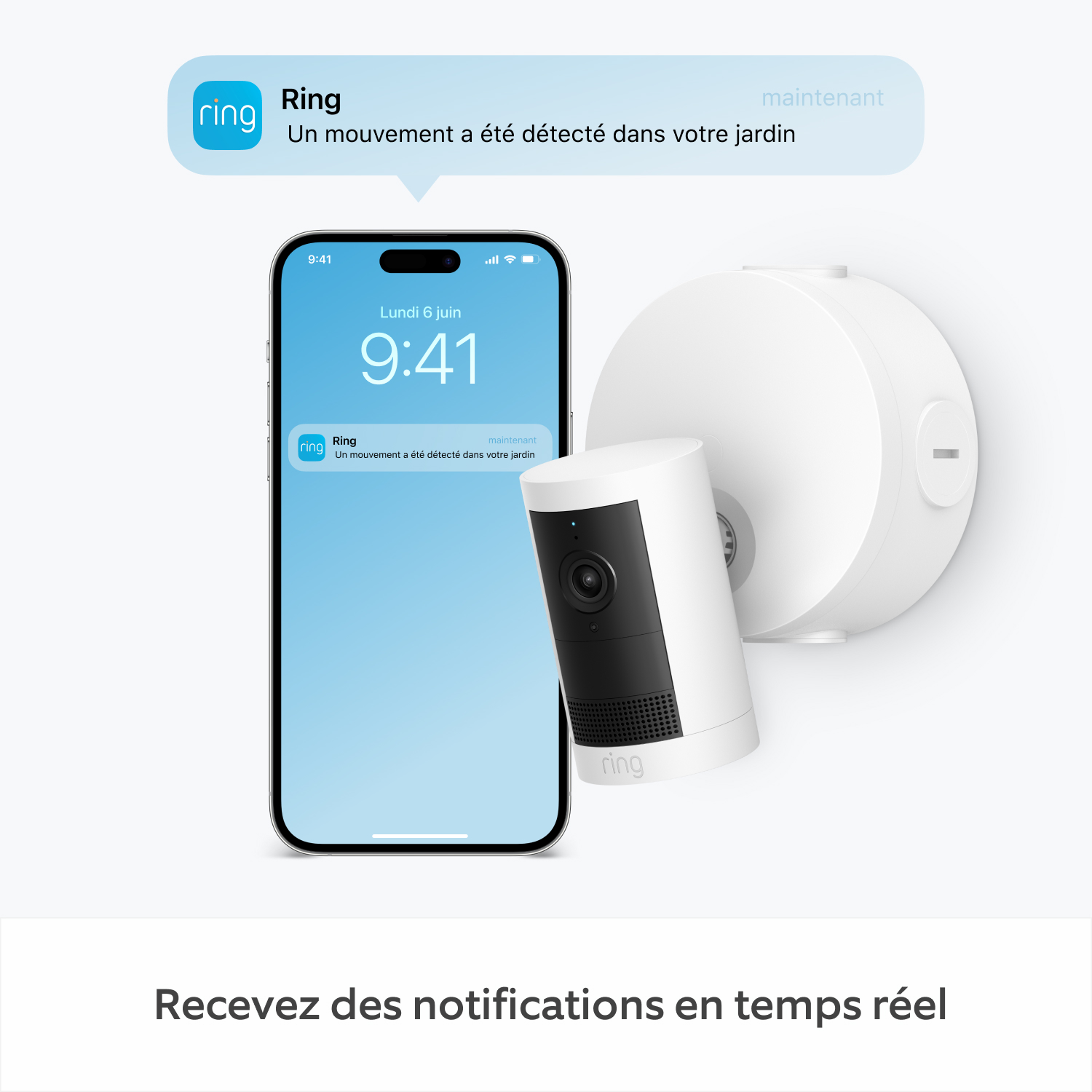 Caméra extérieure Plus avec adaptateur PoE (Outdoor Camera Plus) -