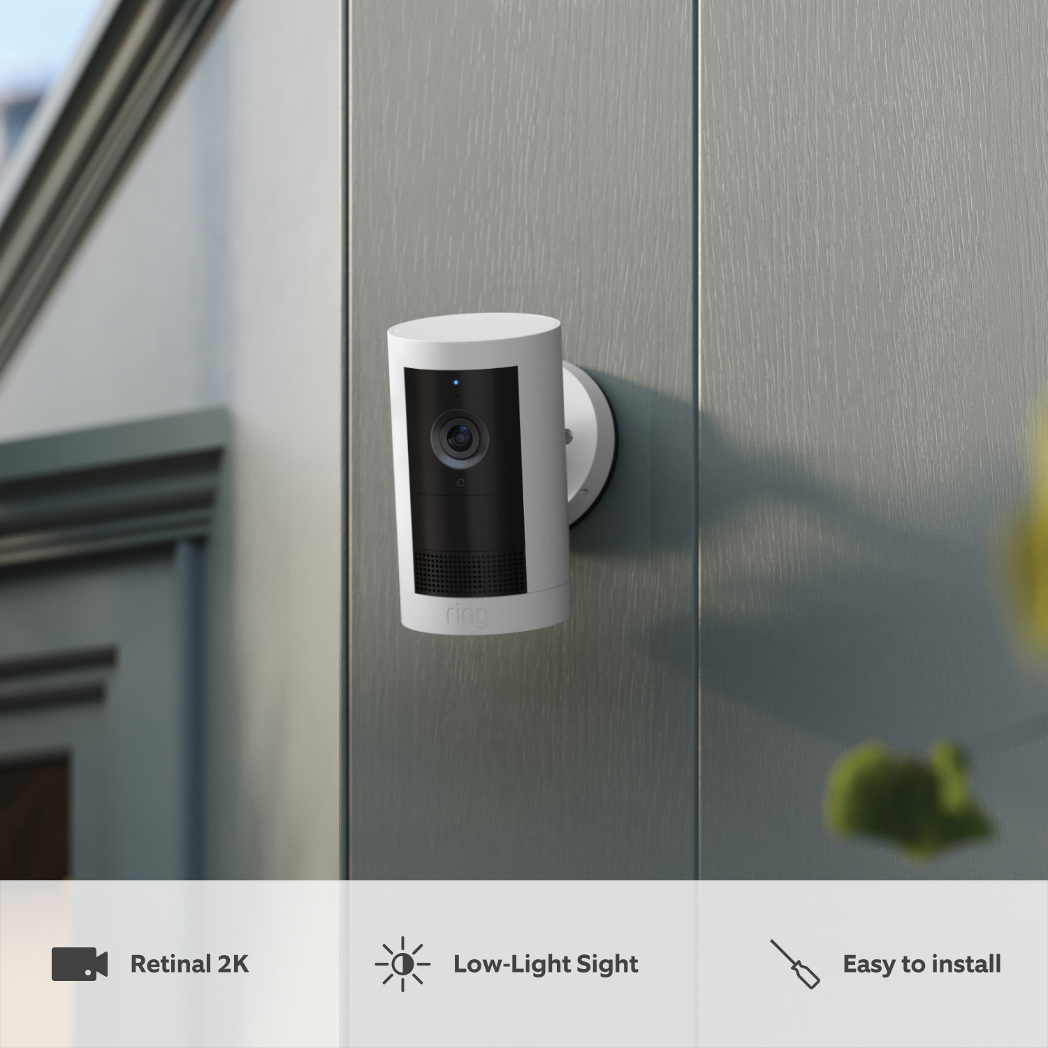 2-Pack Outdoor Camera Plus Battery (Featuring Retinal 2K) - White:Outdoor Camera Plus Battery