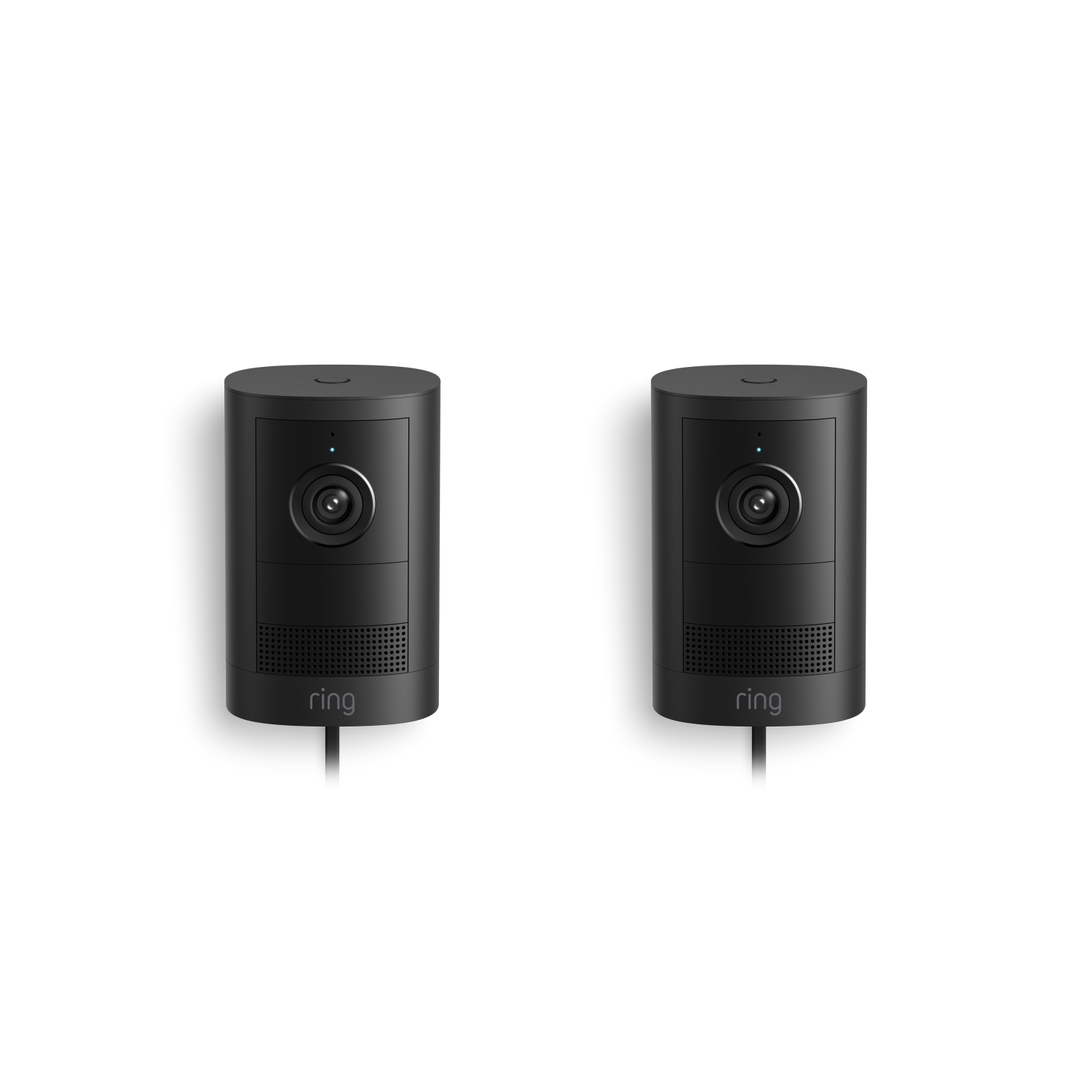 2-Pack Outdoor Camera 2K Plug-In - Noir