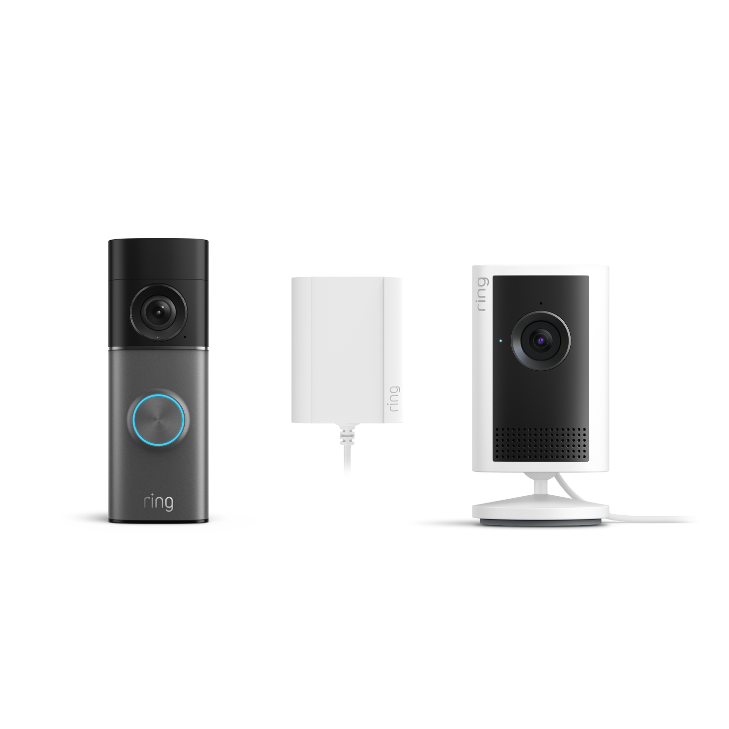 Sonnette vidéo Pro filaire nouvelle génération avec adaptateur secteur + Caméra intérieure Plus (for Wired Video Doorbell Pro (3rd gen) with Plug-In adaptor) - Wired Video Doorbell Pro 3rd gen with Plug-In adaptor + Indoor Camera Plus