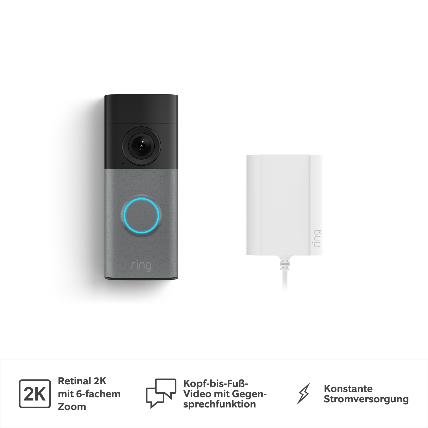 Wired Video Doorbell (neueste Generation) mit Netzteil (for Wired Video Doorbell (2nd Gen)) - Wired Video Doorbell (neueste Generation) mit Netzteil