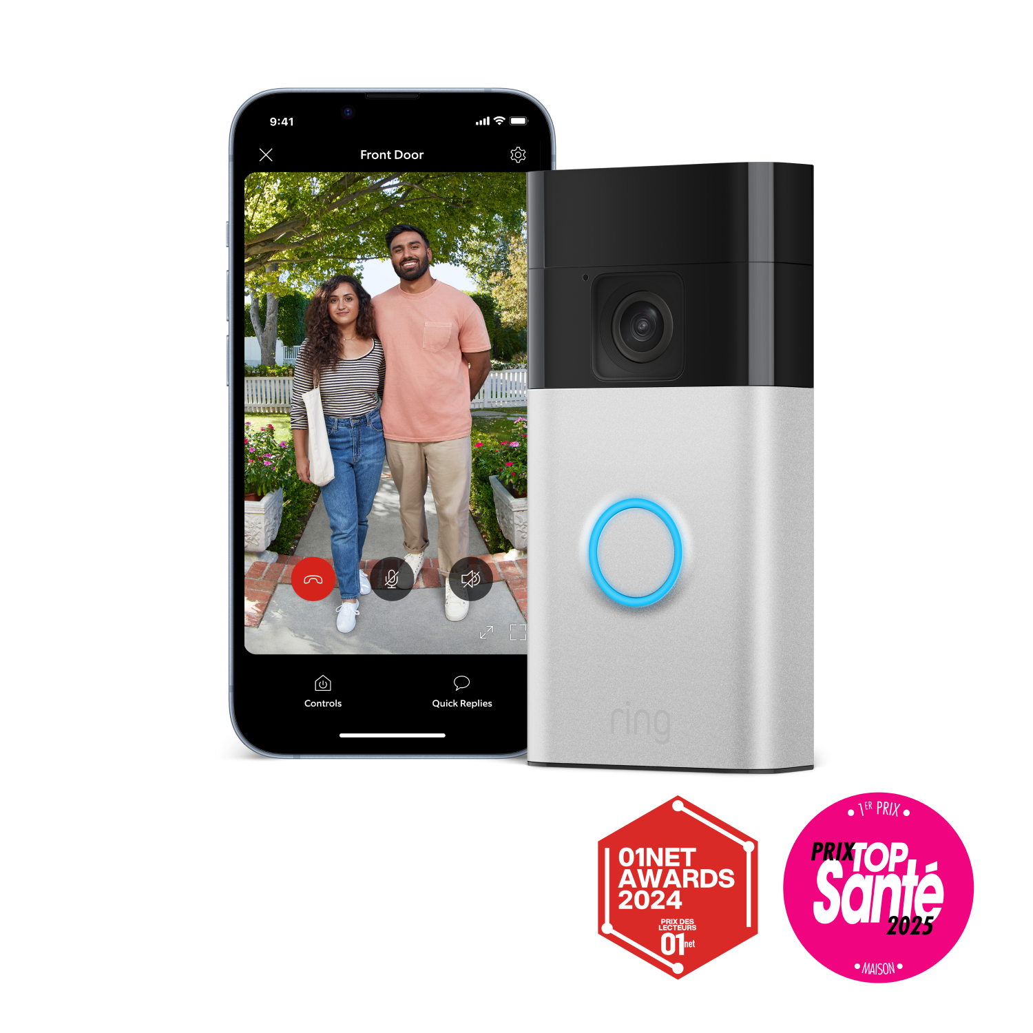 Sonnette vidéo sans fil (Battery Video Doorbell)  - 