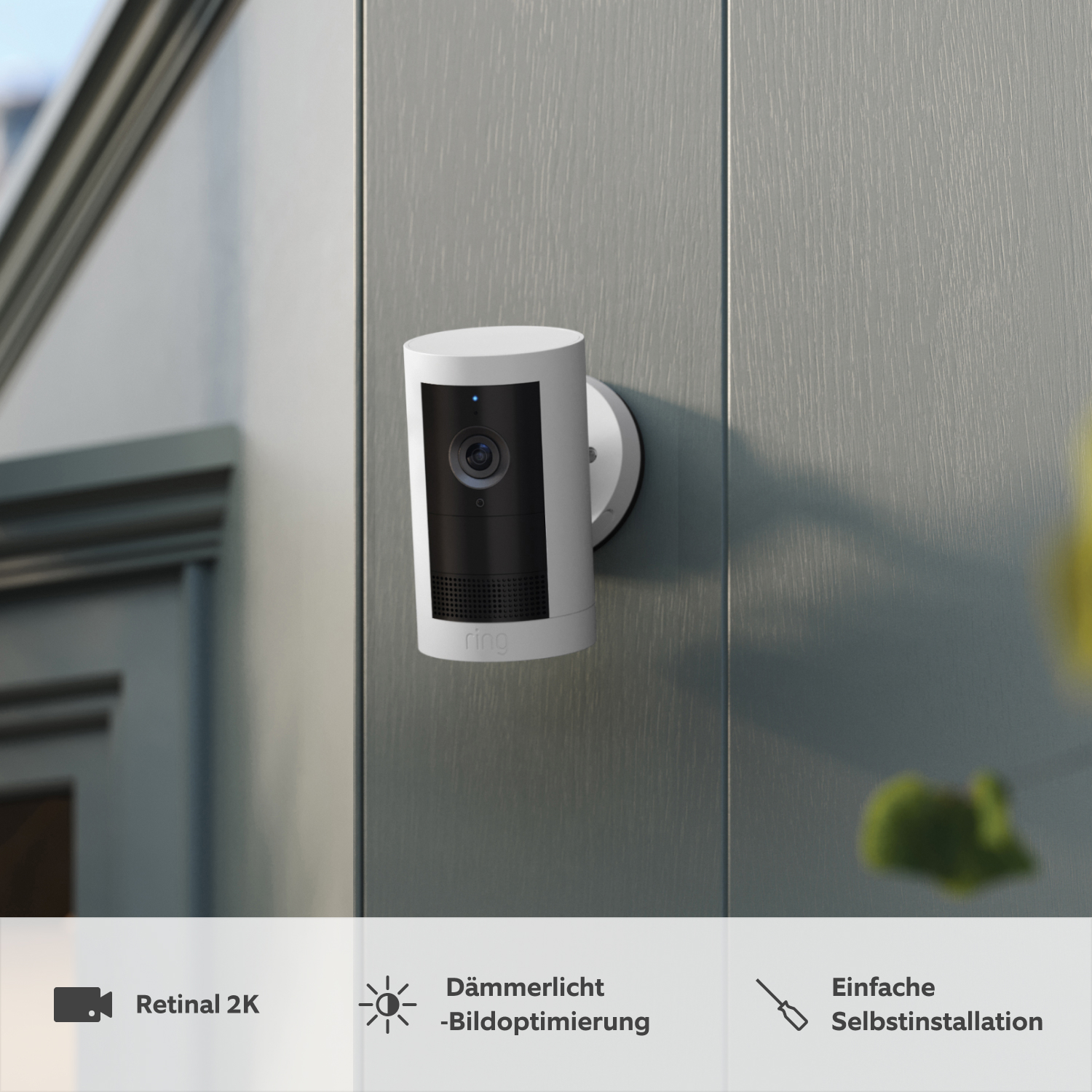 Außenkamera Plus Akku (Outdoor Camera Plus) - Weiß:Außenkamera Plus Akku