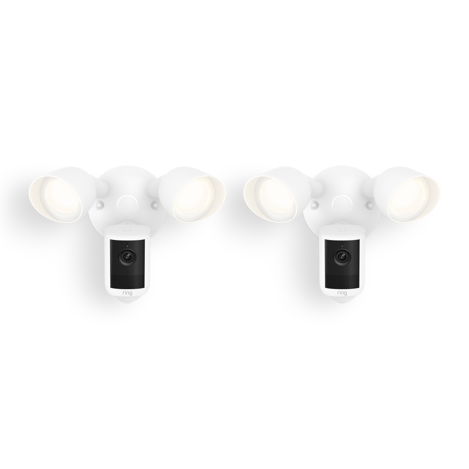 2-Pack Floodlight Camera 2K - White