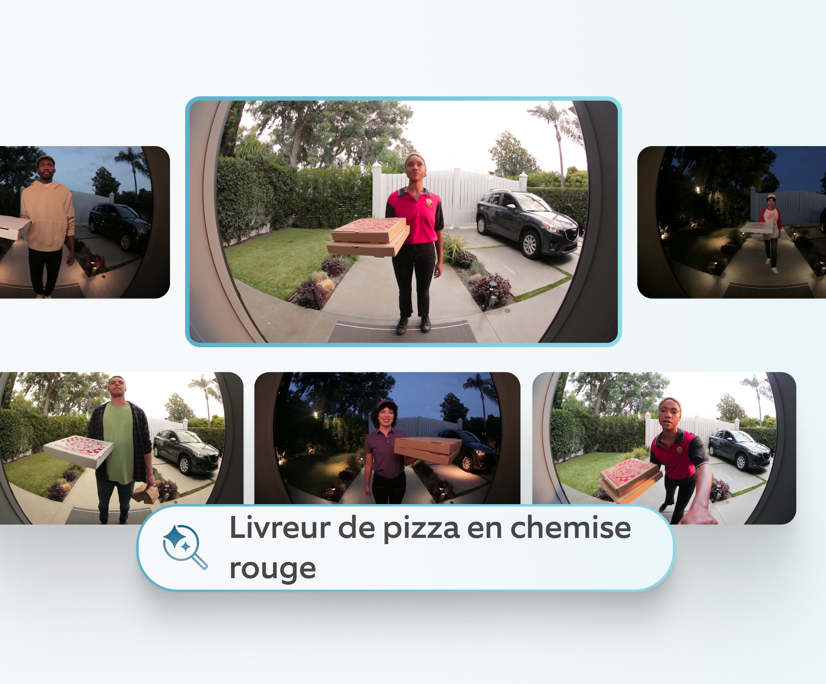 Cadre de téléphone avec barre de recherche contenant une loupe et le texte 