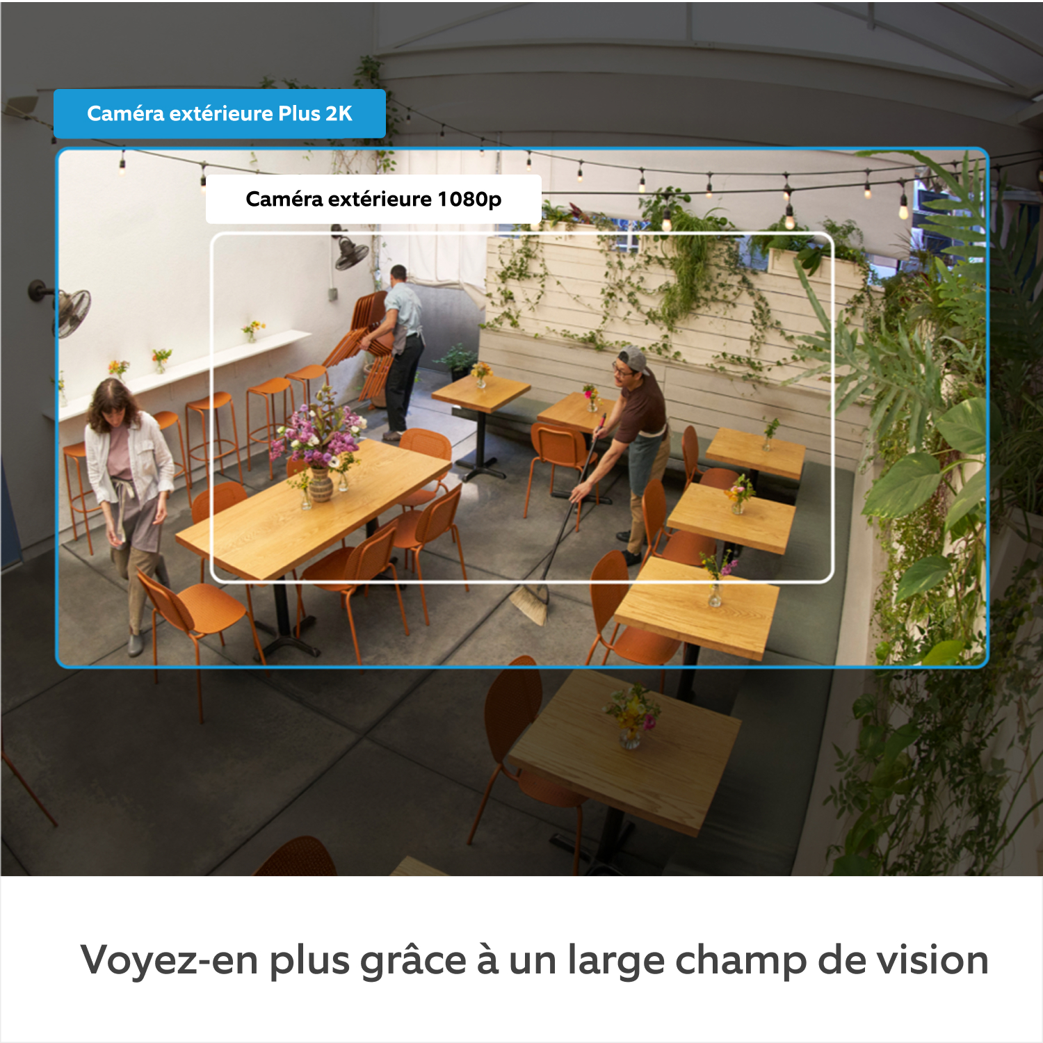 Caméra extérieure Plus avec adaptateur PoE (Outdoor Camera Plus) -