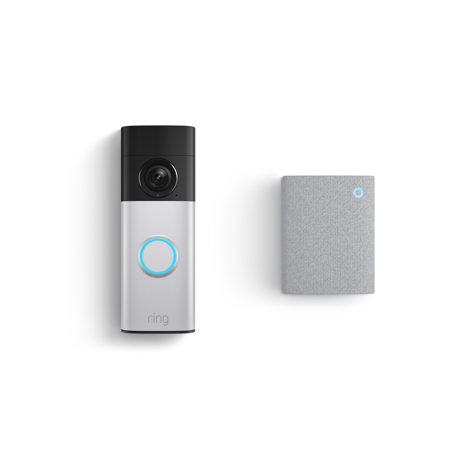 Battery Video Doorbell Plus (newest generation) + Chime (3rd generation) - Nickel Silver