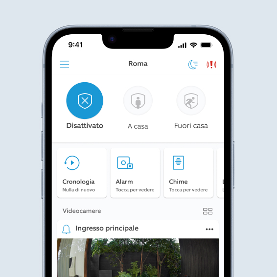 Schermata del Centro di controllo dell'app Ring con opzioni di verifica account e gestione dei dispositivi autorizzati.