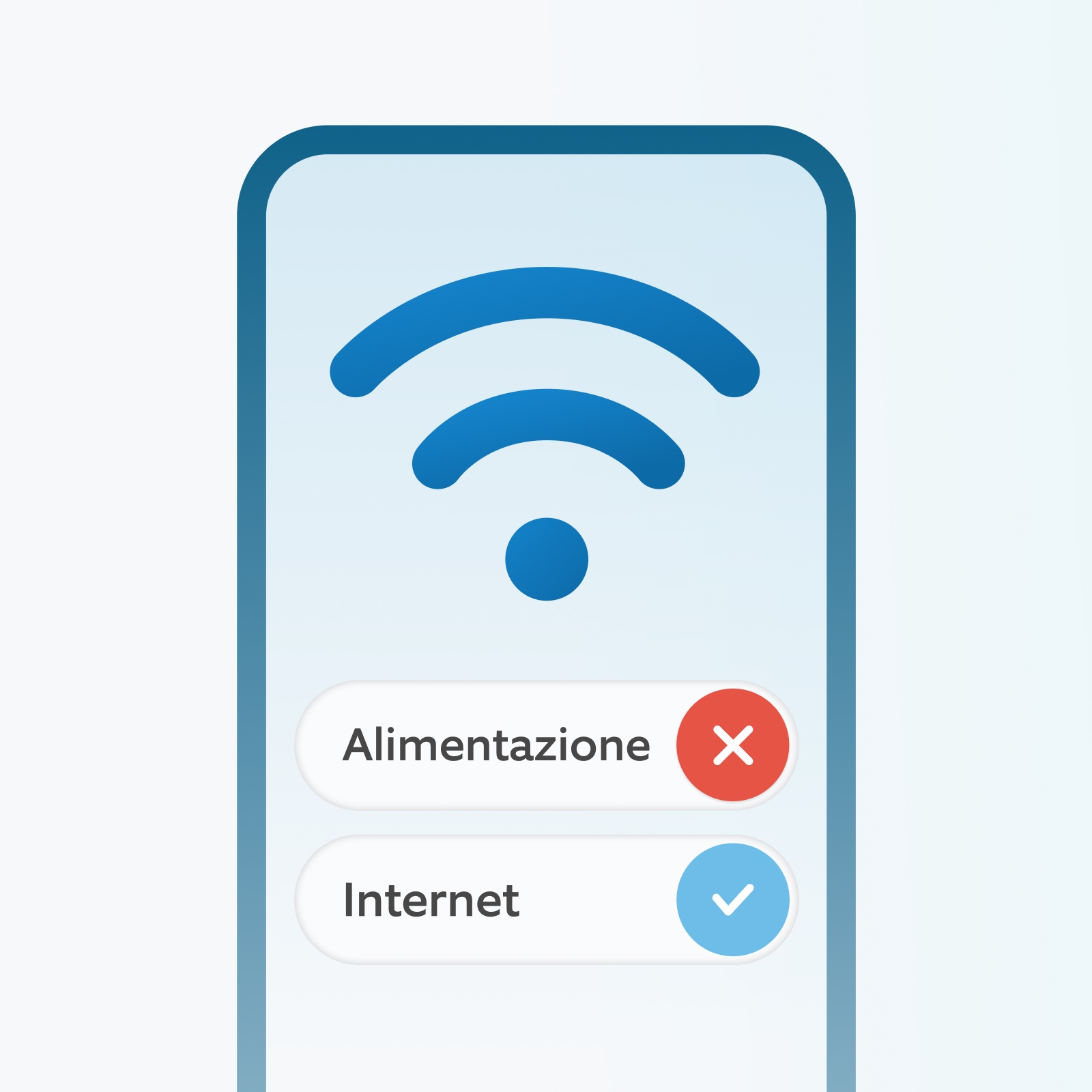 Schermata dell'app Ring che mostra le opzioni di sicurezza Casa e Fuori per il controllo remoto dell'allarme.