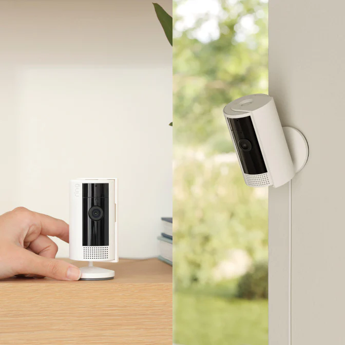 View indoor activity in 1080p HD; monitor pets, family, or visitors using Ring Indoor Camera.