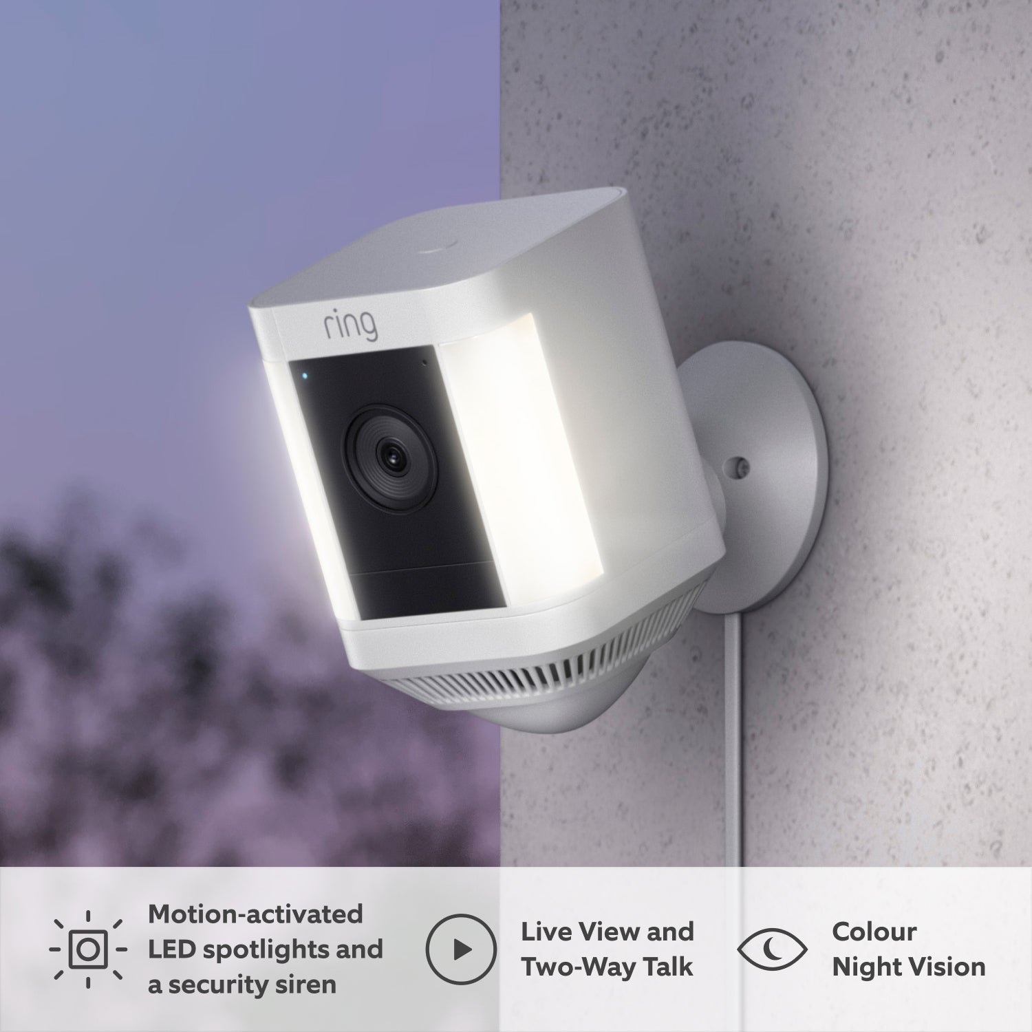 Spotlight Cam Plus Plug-In - White