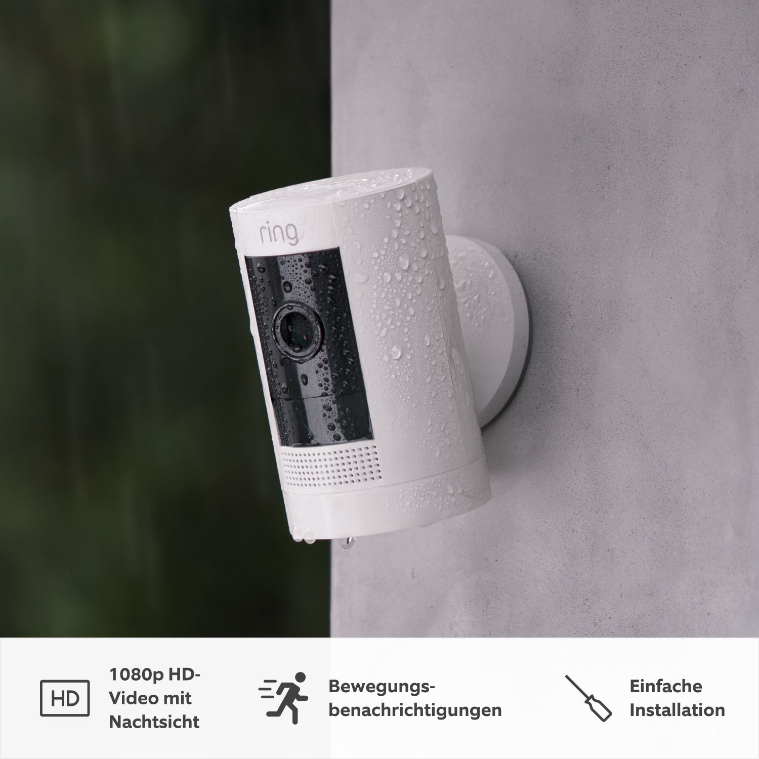 3er-Set Außenkamera Akku (Stick Up Cam) - Weiß