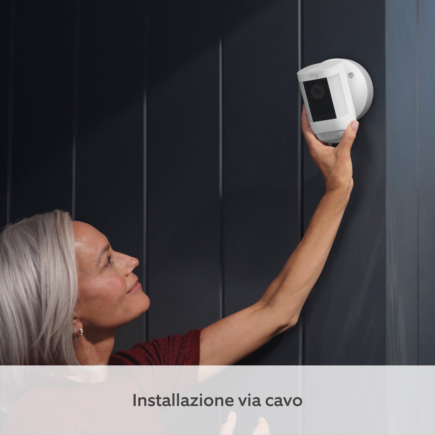 Videocamera Pro con faretti cablata (Spotlight Cam Pro) - Bianco