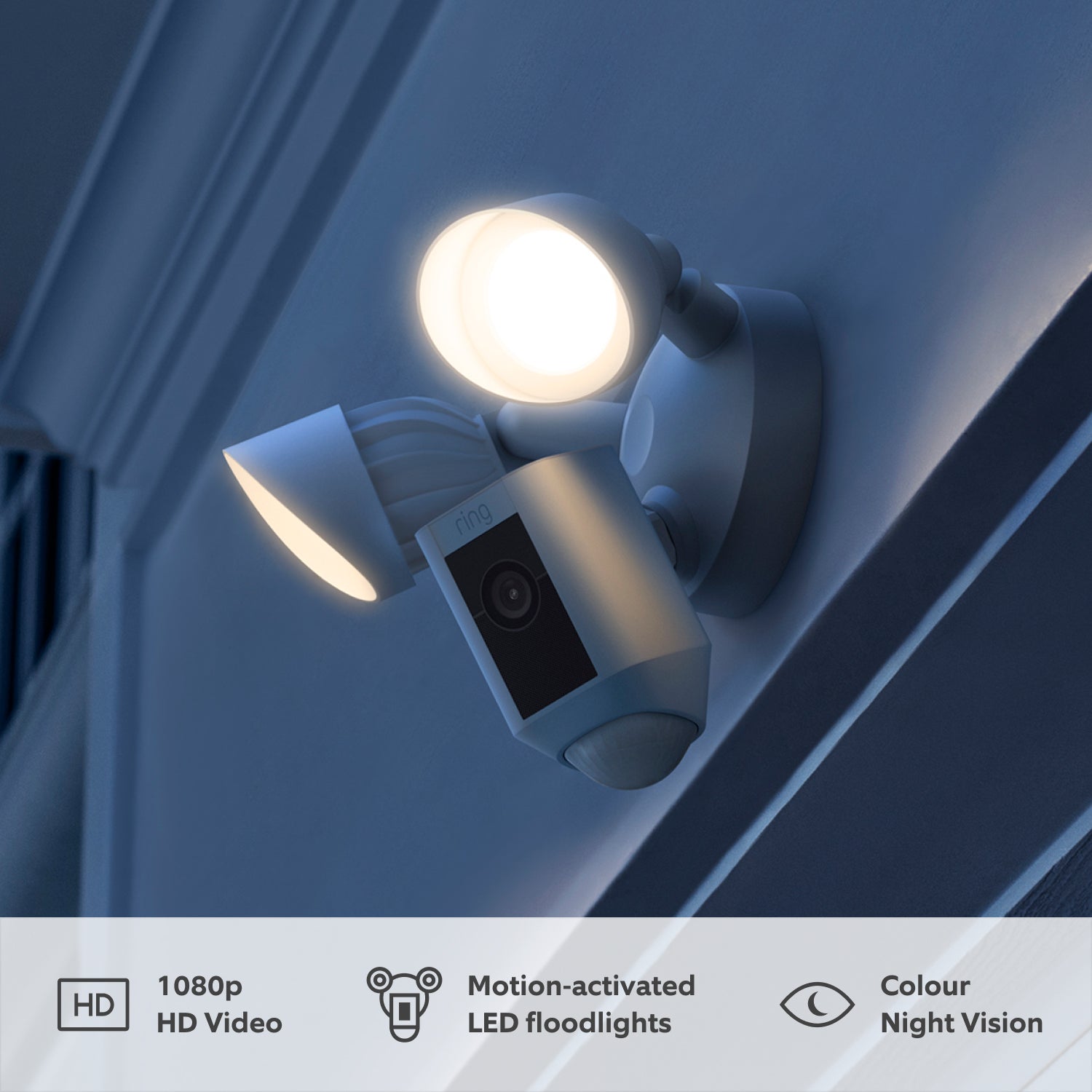 Floodlight Cam Wired Plus - White